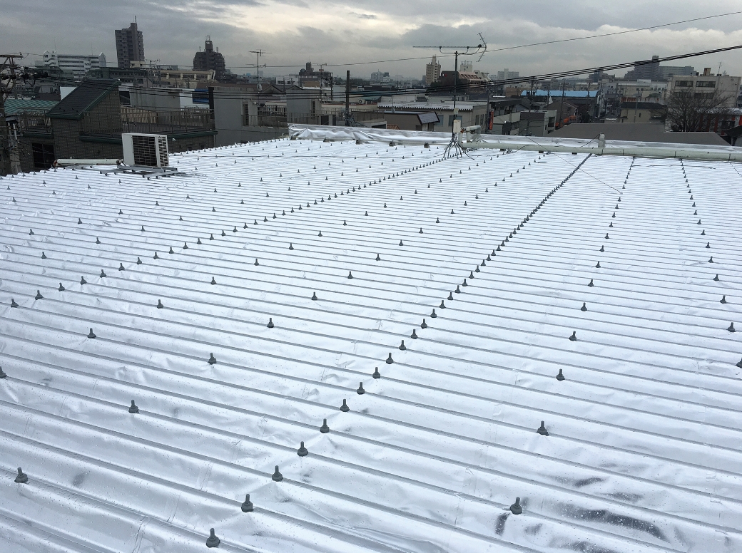 サーモバリア施工後の屋根